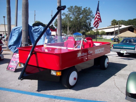 Red Wagon - flyer, seats, wheels, wagon