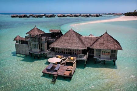 My dream house - lagoon, blue, beach, island, sand, home, aqua, villa, king, holiday, bungalow, exotic, paradise, house, luxury, water, sea, ocean, islands, white, tropical, grand