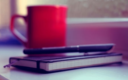 Notes - Notes, mobile, cup, book