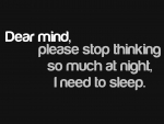 dear mind