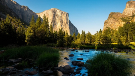 El Capitan - lake, yosemite, fun, nature, mountain