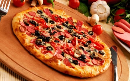 Pizza - nice, meal, delicious, food, photo, pizza