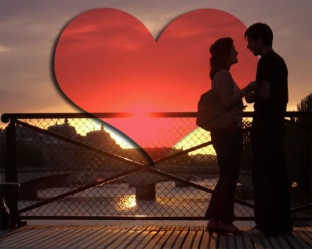 Romantic Love - love, couple, romantic, heart