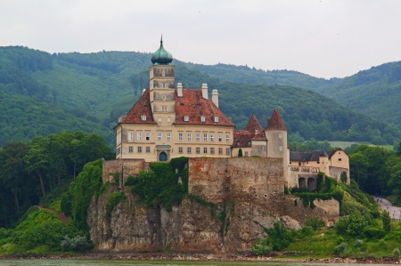 *** AUSTRIA -castle Schoenbuehel *** - sky, forest, blue, castle, monuments