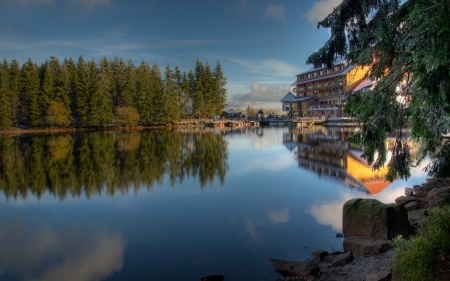 *** Beautiful landscape *** - nature, lakes, sky, lake, trees, forest