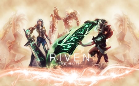 LoL Riven - legends, riven, league of legends, league