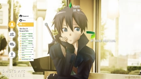 Kirito SAO - Skills, mmorpg, swordstyle, knight