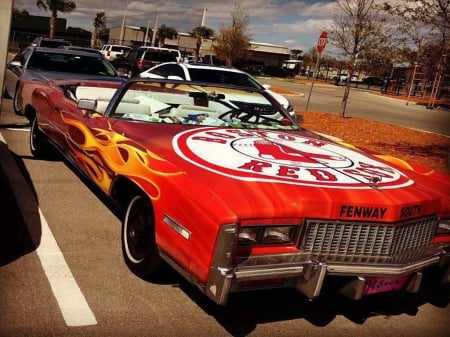 Red Sox Ride - cars, red sox, baseball, cadillac