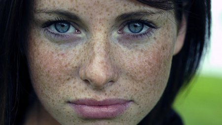 Freckles - women, people, model, freckles