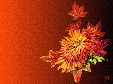 Autumn background - nice, autumn, background, colorful, lovely, fall, red, petals, beautiful, leaves, flowers