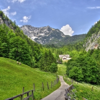 gorgeous bucolic valley outside salzburg austria