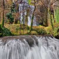 waterfall in monasterio de piedra zaragoza spain