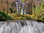 waterfall in monasterio de piedra zaragoza spain