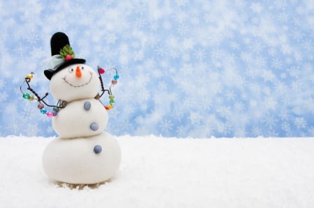 Snowman - snowman, winter, snow, christmas, winter time, magic christmas, cute, xmas, merry christmas