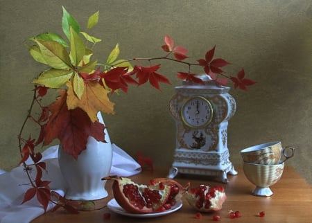 *** Still life *** - still, amazing, life, cups, bouquet, flower