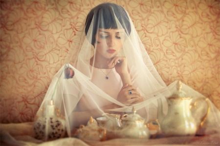 :) - waiting, bride, lady, model