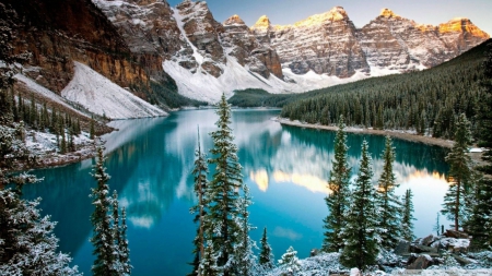 Lakes - lakes, nature, tree, mountain