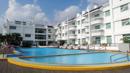 Bay Hotel - swimming pool, travel, blue, bay hotel, tour