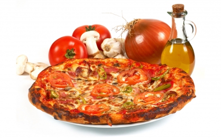 Pizza - pizza, delicious, food, vegetables, Italian