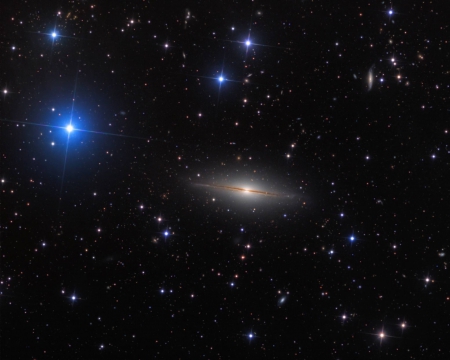 NGC 7814 The Little Sombrero - fun, space, galaxy, stars