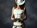 Cowgirl with a Smoking Gun