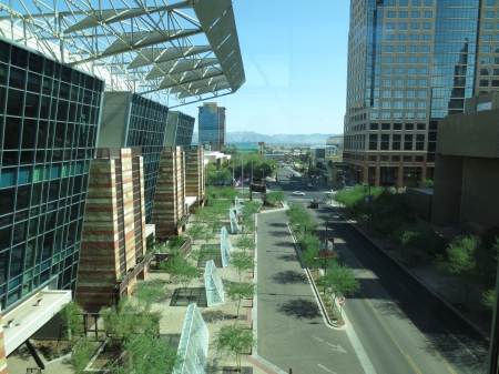 skyway between Phoenix convention centers - desert, Buildings, buldings, architecture, outside