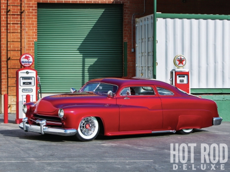 Candy Land Lincoln - Lead Sled, Classic, Ruby, White Walls