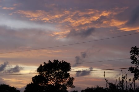 Evening Skies - red clouds, caribbean skies, nite skies, evenling skies