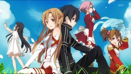 sword art online - aikawa, friendship, cute, sword art online