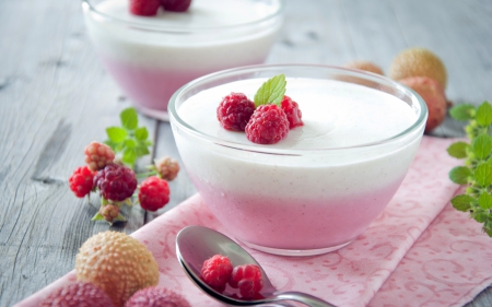 *** Dessert *** - pudding, food, berries, dessert