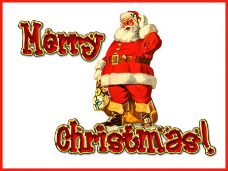 Christmas greeting to all - December 25, holiday, Santa Claus, Merry Christmas