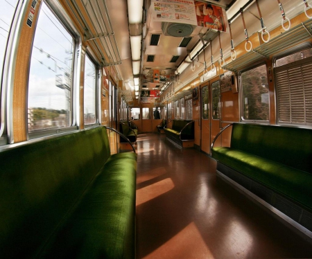 Empty Train - train, railway, empty, japan, japanese