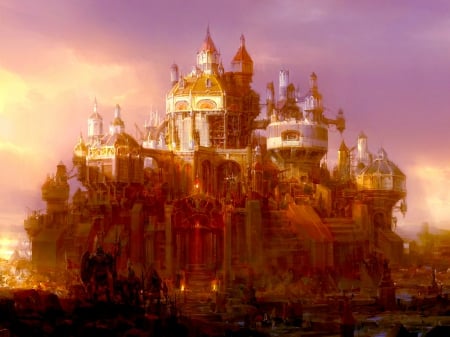 MISTIQUE CASTLE - cities, fantasy, fantastic world, castle