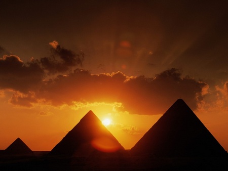 Untitled Wallpaper - giza, sunset, pyramids