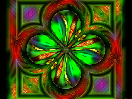 Flower - fractal, colors