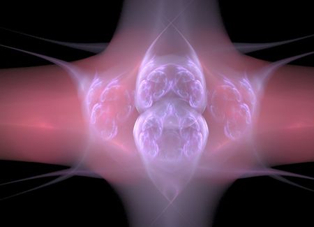 Fractal - abstract, render, flame, pattern, light, colorful, apophysis, colored, fractals, background, fractal