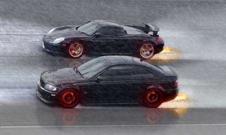 Porsche Carrera GT&BMW M3 - porsche gt, car, m3, tuning, bmw