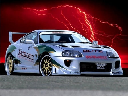 Toyota-Supra - lightning, toyota, supra