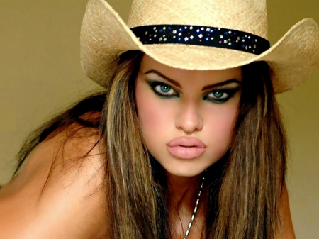 Cowgirl - famous, women, style, fun, models, people, female, fashion, cowgirls, hats, fantasy, western, actors, pretty