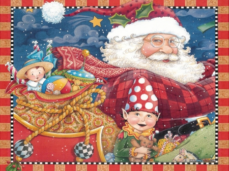 WHATS IN  THE SACK - santa, toy, holiday, christmas, sack