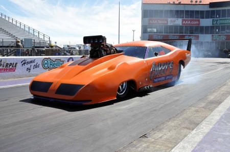 Pro Mod Superbird - orange, mopar, motor, wing