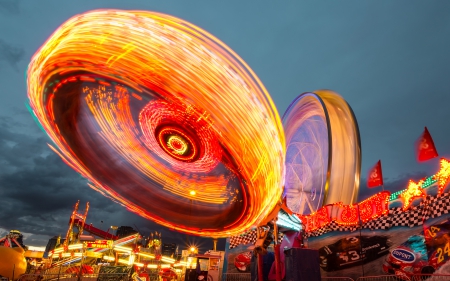 Fiesta colors - hd, amusement, colors, night, park