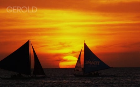 Boracay Sunset - philippines, beach, beautiful, boracay, island, sunset