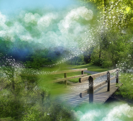 ★The Bridge Clouds★ - attractions in dreams, creative pre-made, premade BG, textures, plants, bridge cloud, sky, clouds, trees, softness beauty, backgrounds, exterior, resources, nature, stock images, love four seasons, bridge