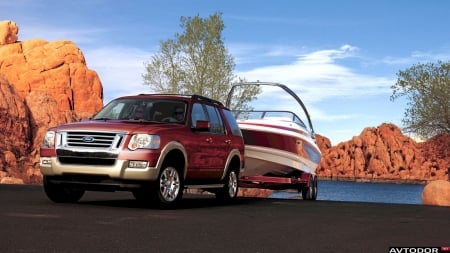 Ford Explorer - cars, ford, nature, other