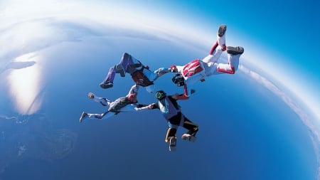 SkyDiving - entertainment, people, nature, other