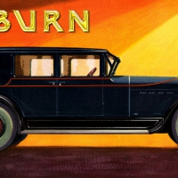 1927 Auburn 2 door sedan art