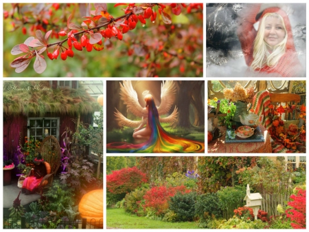 Autumn Collage - halloween, mine, toamna, fantezie