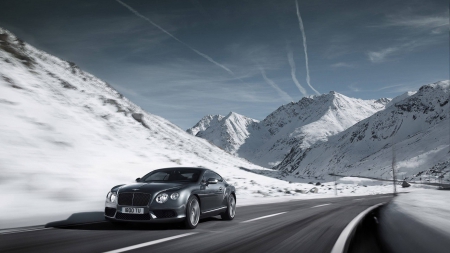 Bently - mountains, bently, car, fun, nature