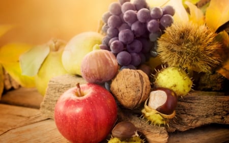 *** Fruits *** - grapes, apples, nature, nuts, fruits